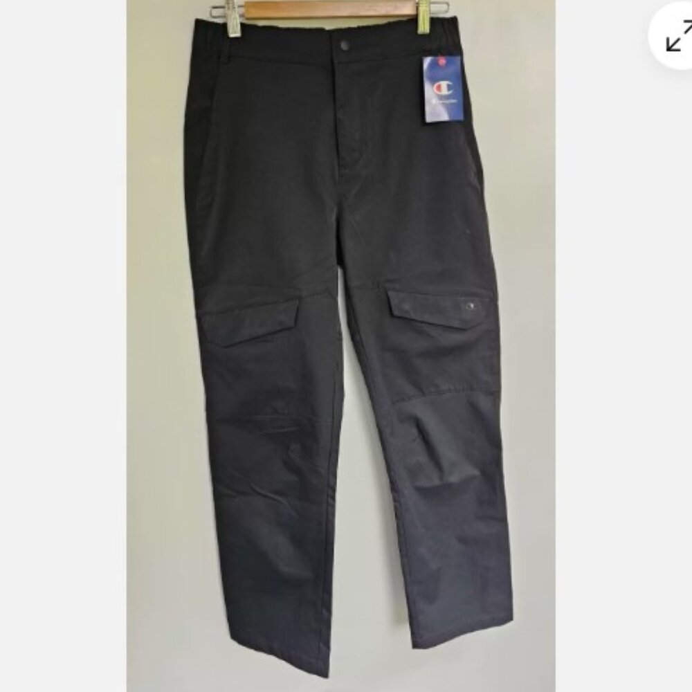 Champion Woven Utility Pants Womens Cargo Sz M Black M9036 Sturdy NWT